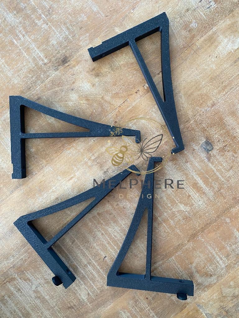 Plankdragers schap akoestisch paneel Plankbeugels Wandpaneel, Verzenden, Wandhanger, Zwart, Nieuw