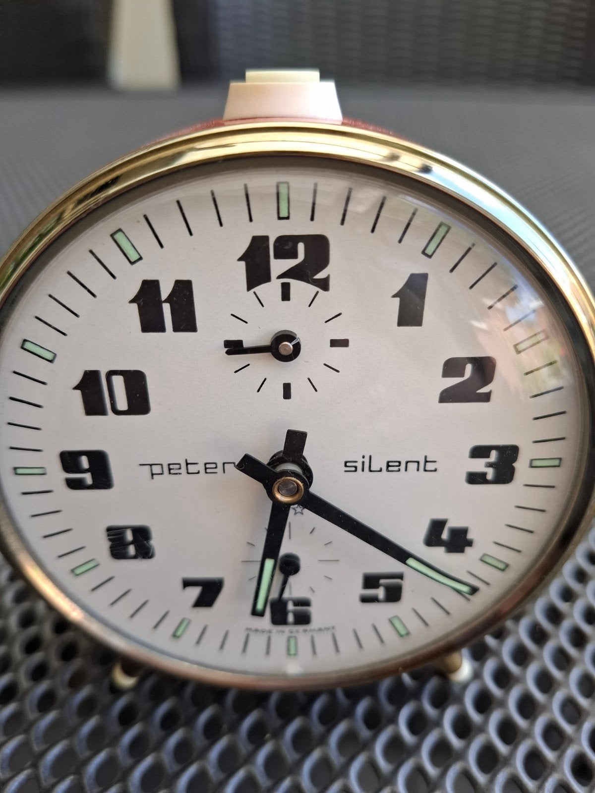 Vintage wekker, Peter Silent, Ophalen of Verzenden, Analoog