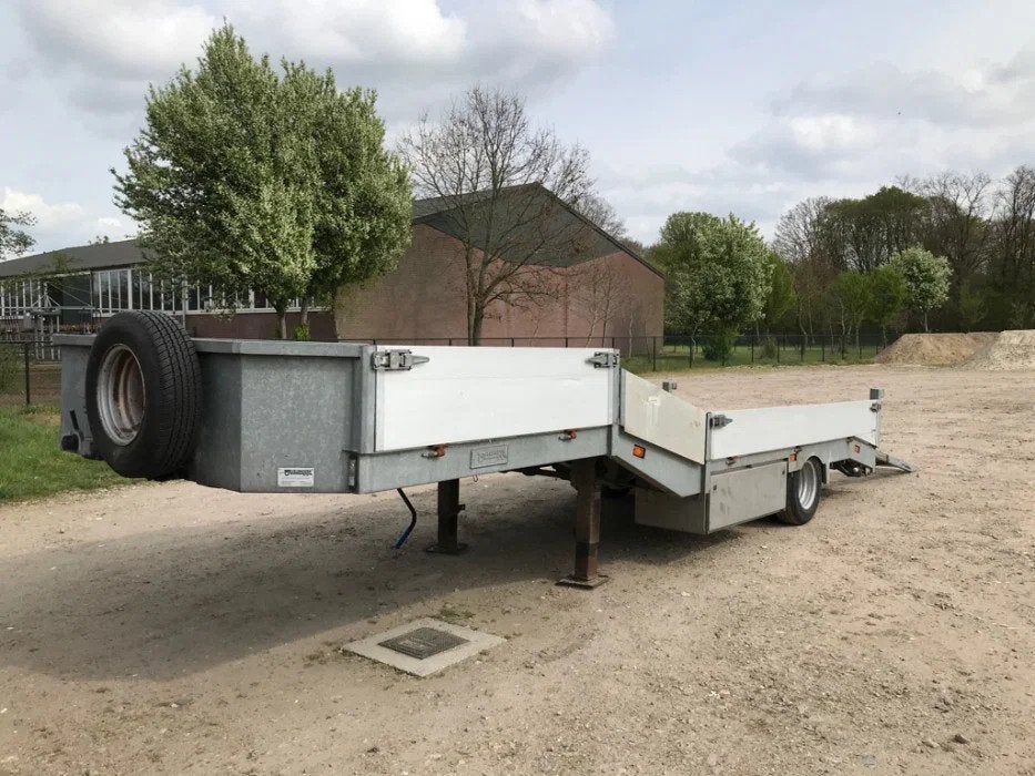 VELDHUIZEN Other Other P37-1 semi dieplader met rampen / opr, Auto's, Overige brandstoffen, Origineel Nederlands, Bedrijf, Zilver of Grijs