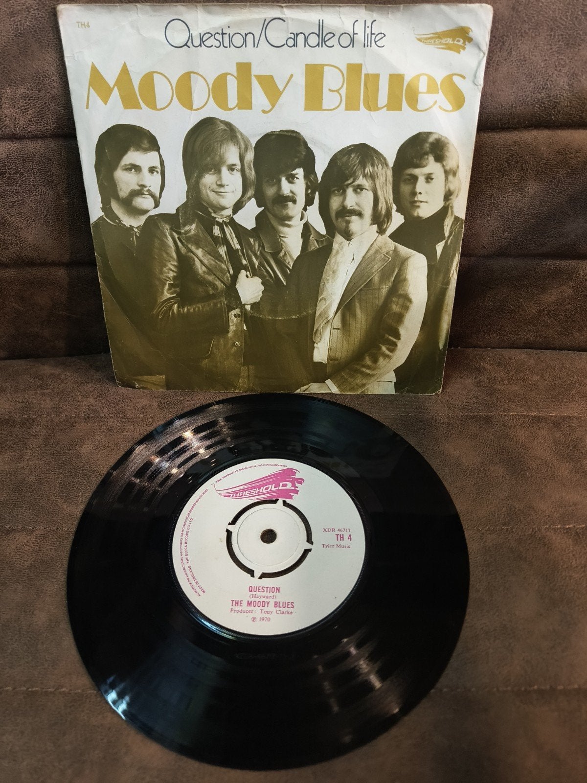 Moody Blues - Question / Candle of Life (Vinyl Single), Gebruikt, 7 inch, Ophalen of Verzenden, EP