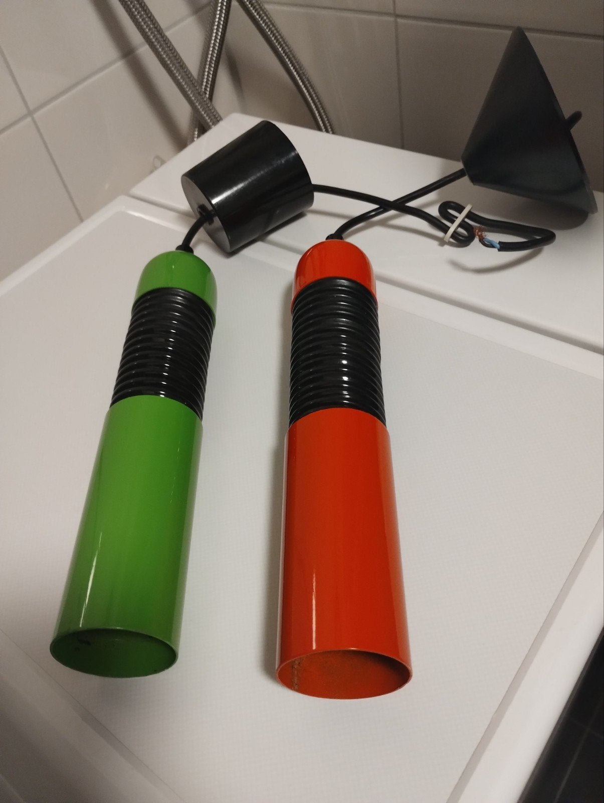 Vintage jaren zeventig Targetti Sankey hanglampen, Ophalen of Verzenden