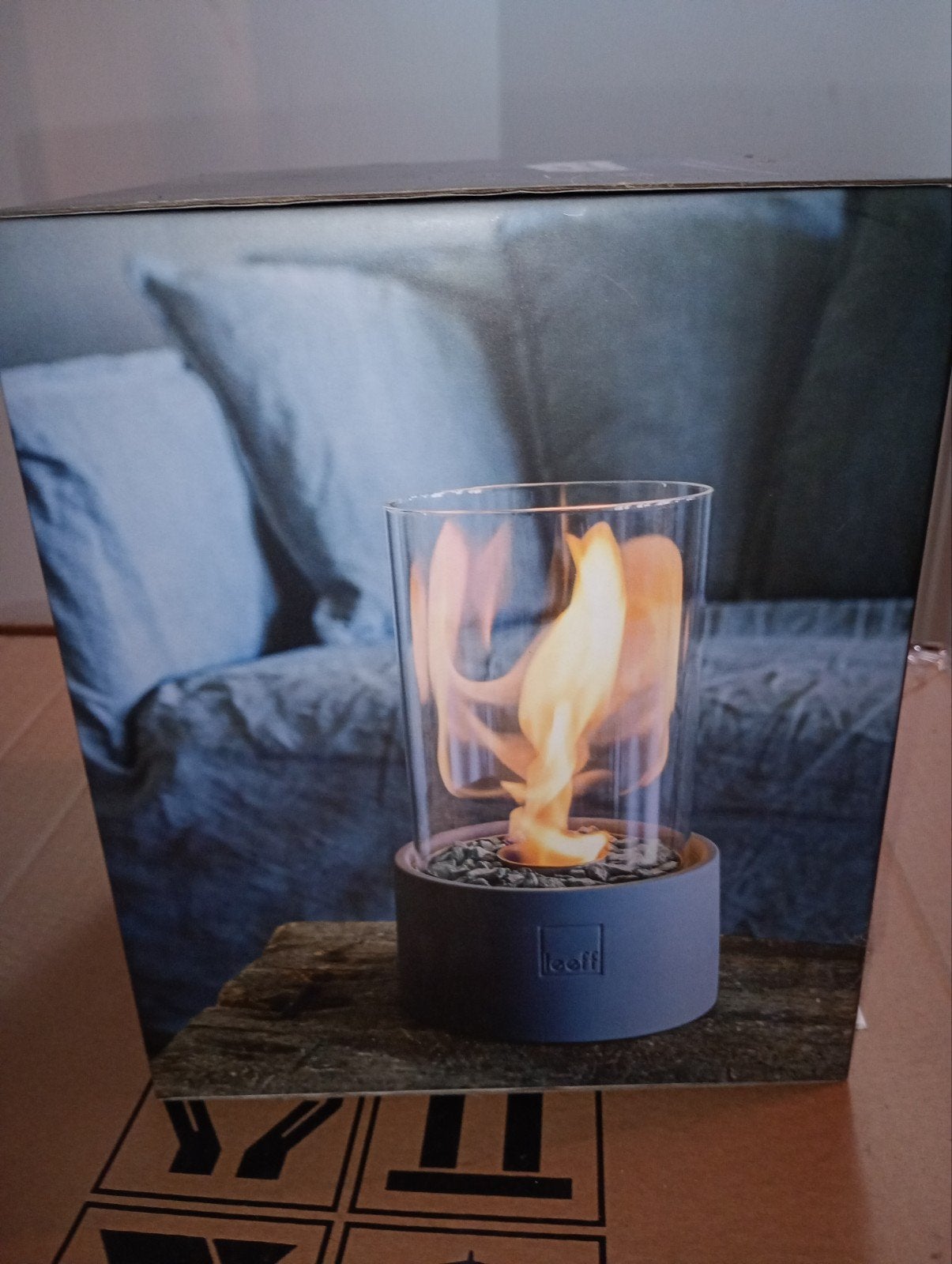 Leeff Stone Fire 'Grey' Bio-ethanol tafelhaard nieuw in doos, Ophalen of Verzenden, Nieuw, Vrijstaande haard, Gelhaard