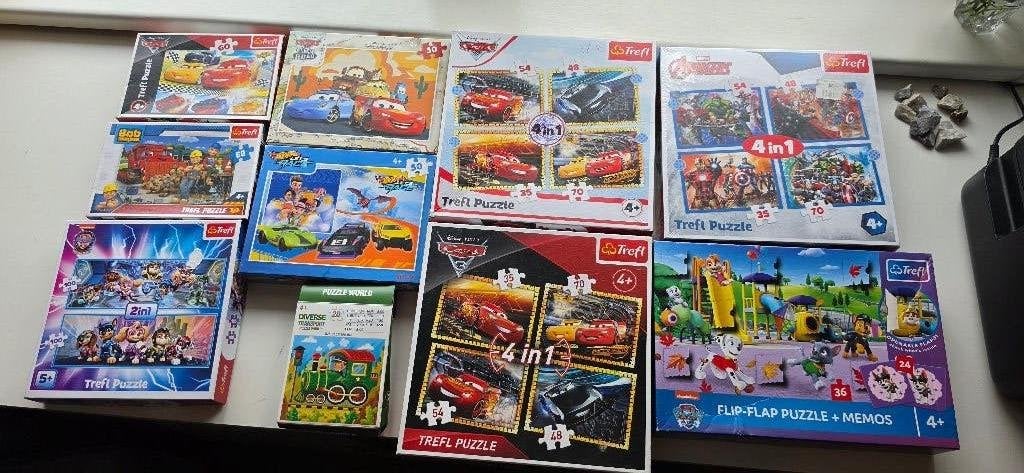 Verschillende soorten puzzels 10 stuks, Ophalen, 500 t/m 1500 stukjes, Zo goed als nieuw