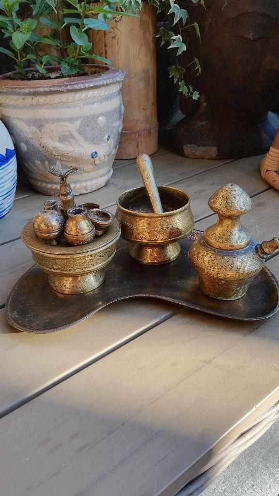 Antieke Indische Sirihstel voor beteknoten datering 1900c.a, Ophalen of Verzenden