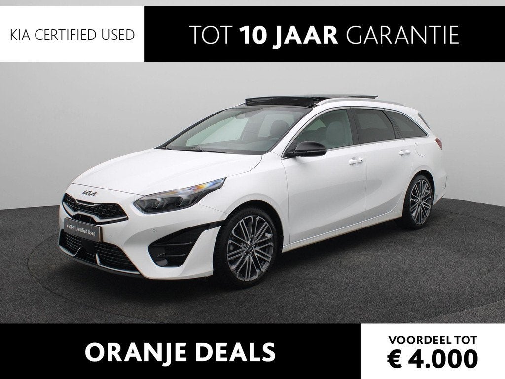 Kia Ceed Sportswagon 1.5 T-GDi GT-PlusLine Automaat | Trekha, 12 maanden, 4 cilinders, 610 kg, Wit
