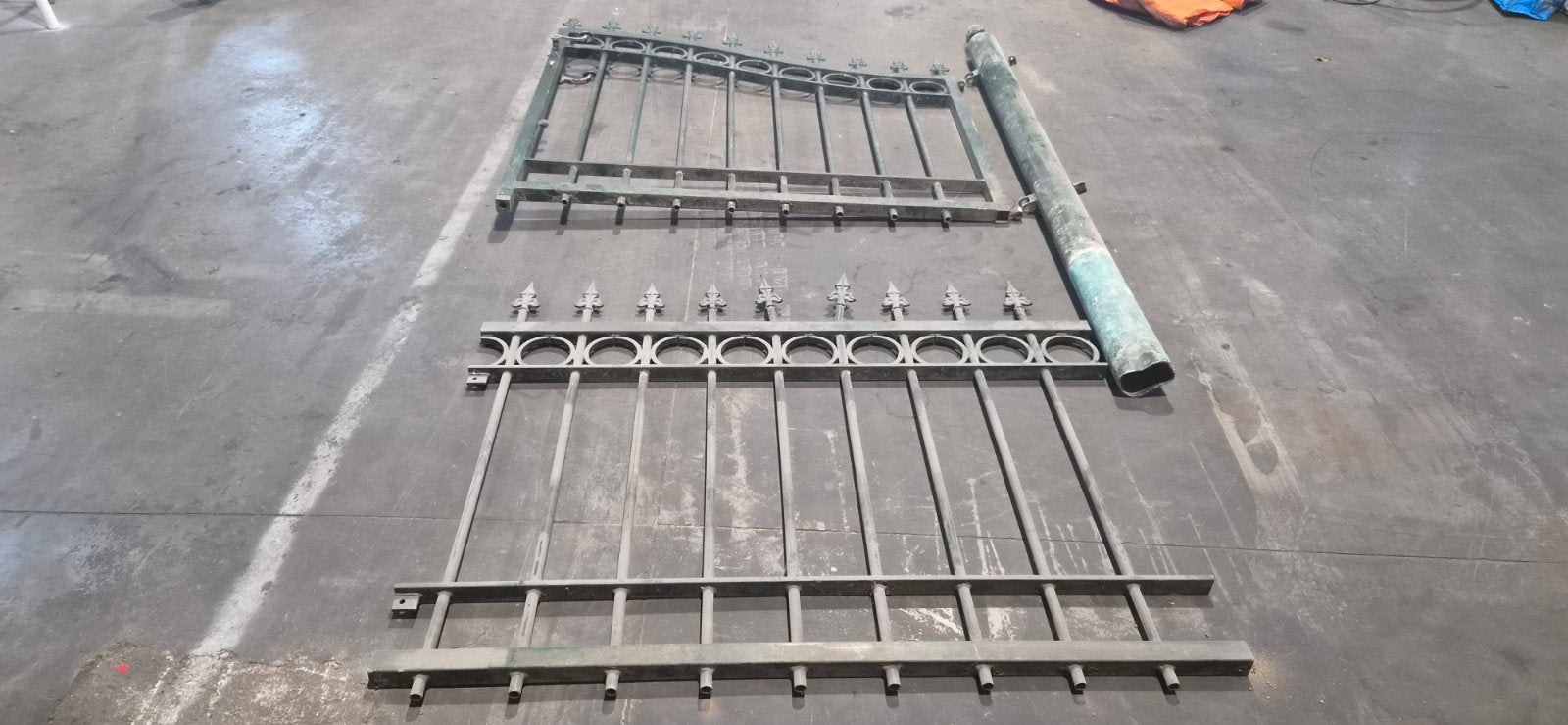 Tuinhek, tuindeur metaal, Met poort, Gebruikt, Ophalen of Verzenden, Sierhekwerk