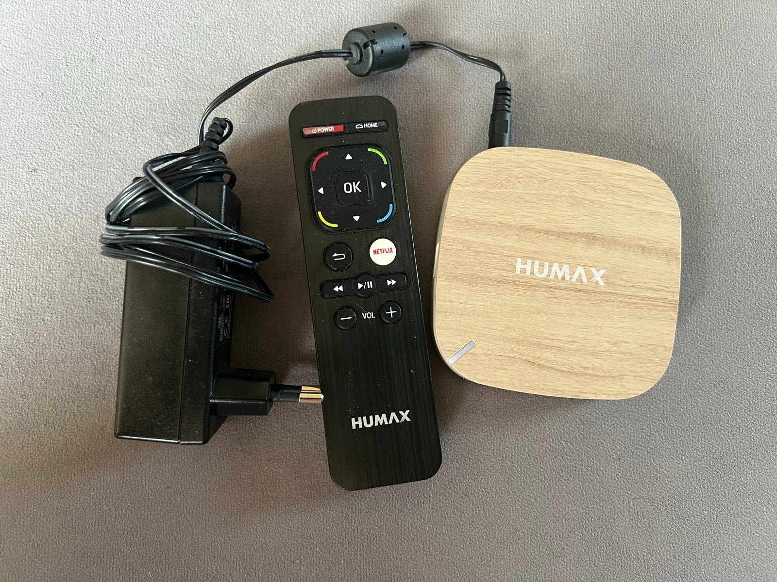 HUMAX HDNL Mediaspeler met afstandsbediening en adapter, Ophalen, Gebruikt, HDMI, Zonder harde schijf