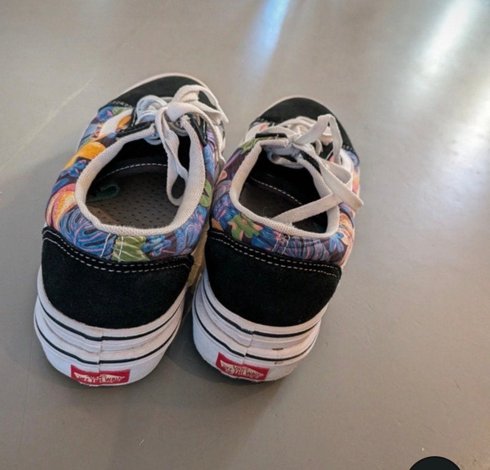 Vans Old Skool sneakers met bloemenprint, maat 40, Ophalen of Verzenden, Gedragen, Overige kleuren, Sneakers of Gympen