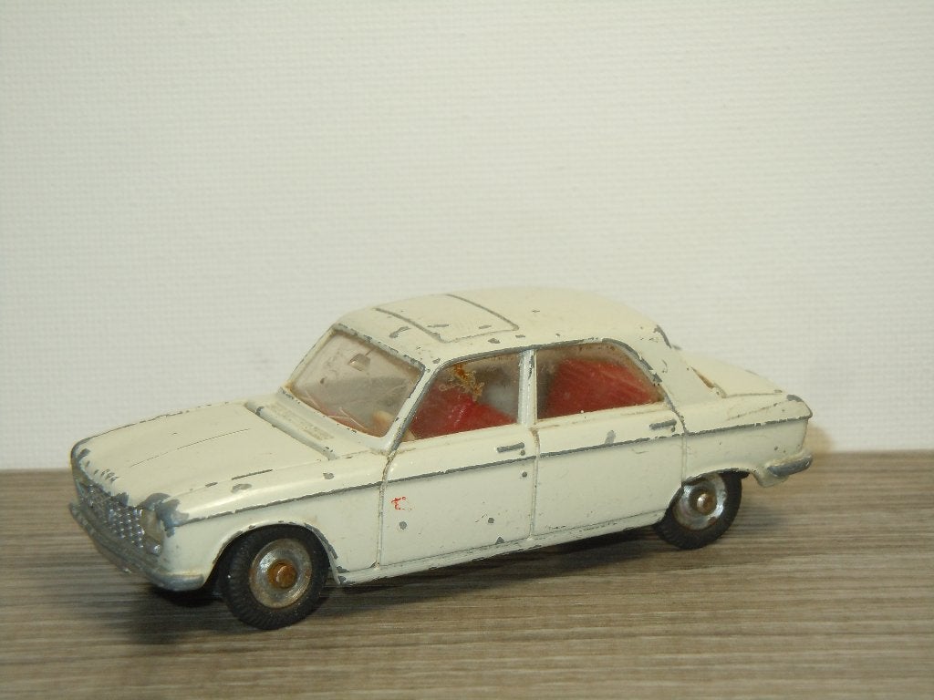 Vintage Dinky Toys Peugeot 204 - Wit, Gebruikt, Auto, Verzenden, Dinky Toys