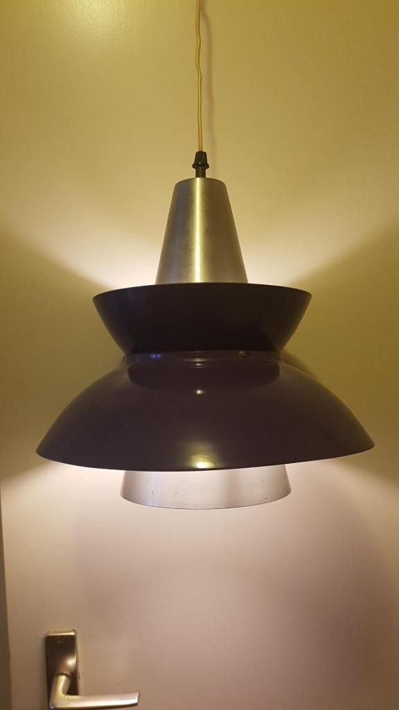 vintage hanglamp poulsen Søværnspendel, Ophalen, Gebruikt, Metaal, Minder dan 50 cm