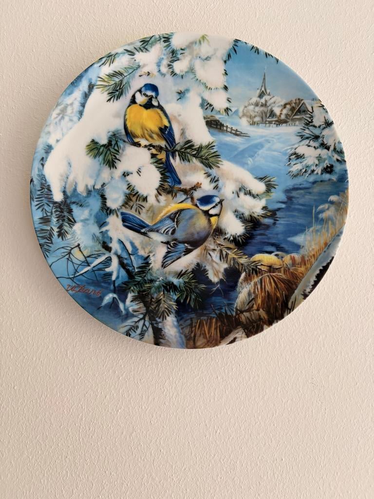 Hutschenreuther Wandborden Serie 1982 - Dieren & Winter, Ophalen of Verzenden