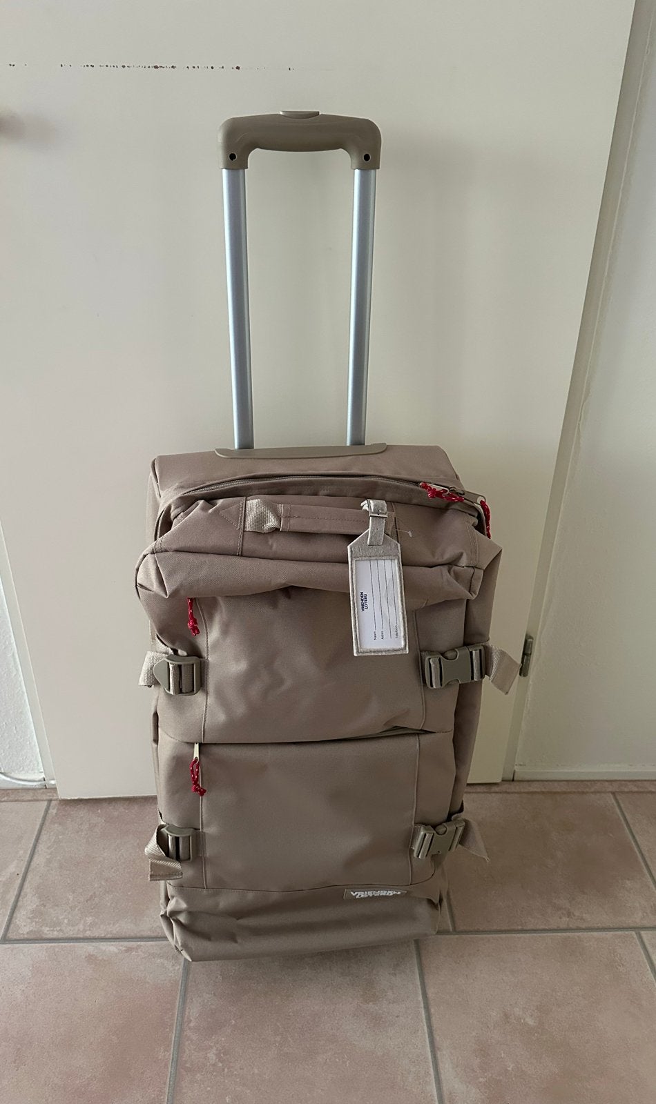 VriendenLoterij Reistas op Wieltjes  nieuw!, Sieraden, Tassen en Uiterlijk, Ophalen, Nieuw, Beige, Uitschuifbare handgreep