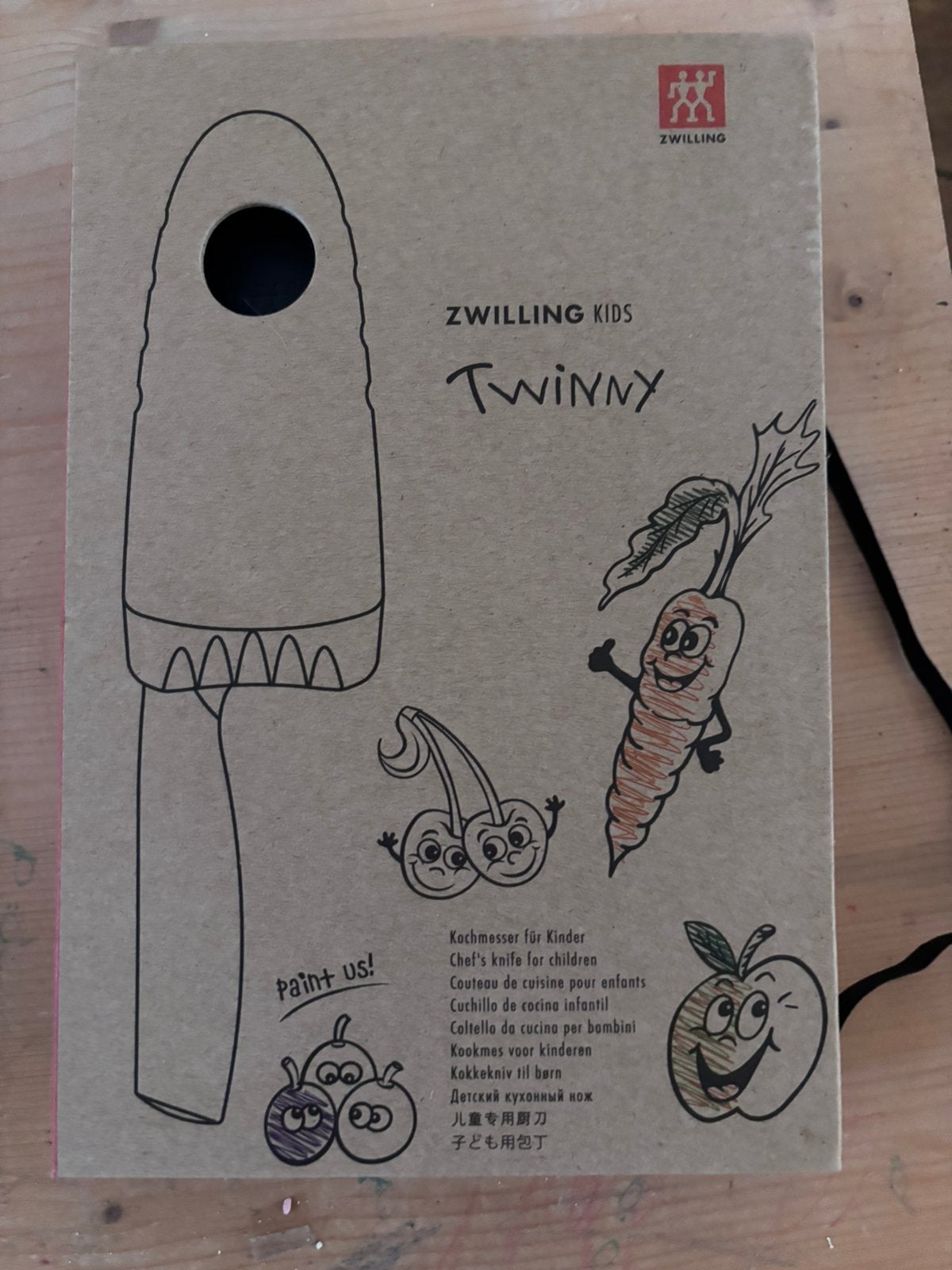 Zwilling kids kindermes, Ophalen of Verzenden, Zo goed als nieuw, Rvs of Chroom