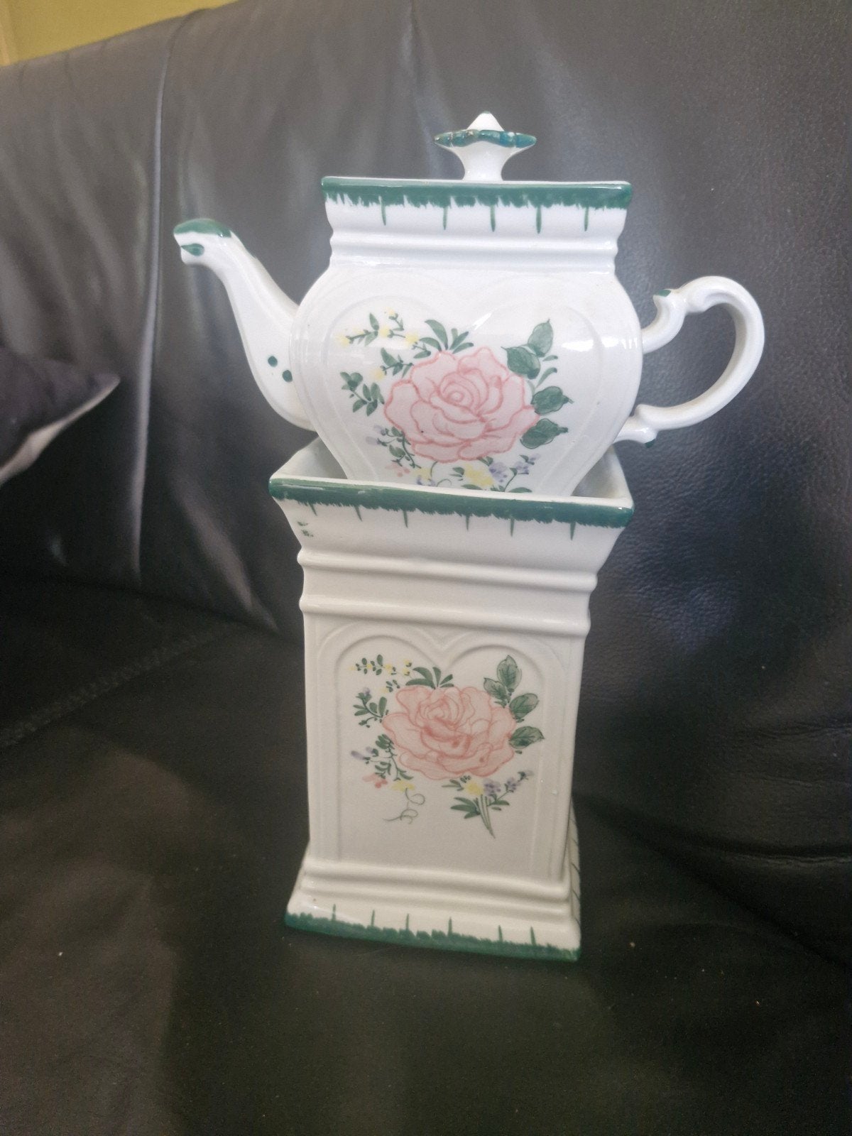Vintage Chinese theepot met warmer / theelicht, Huis en Inrichting, Ophalen of Verzenden