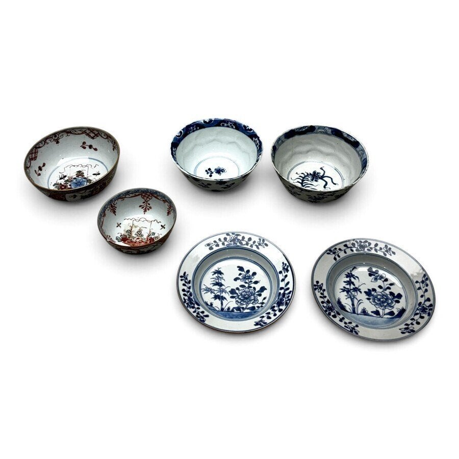 Lot 18e eeuws Chinees porselein (6x)