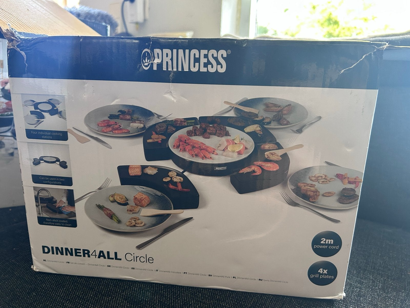 Princess Dinner4All Circle Raclette Gourmetstel, Ophalen, Zo goed als nieuw