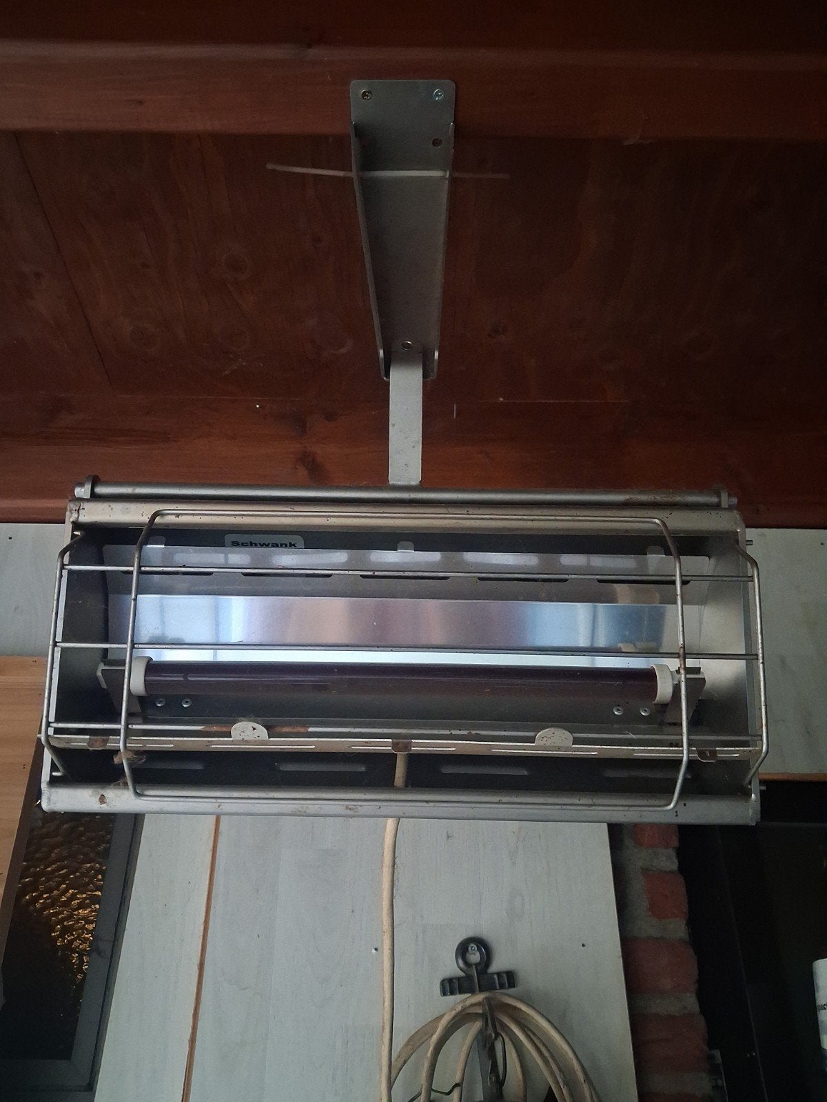 Schwank terrasverwarmer - op stroom, Ophalen, Gebruikt, Elektrisch, Plafond