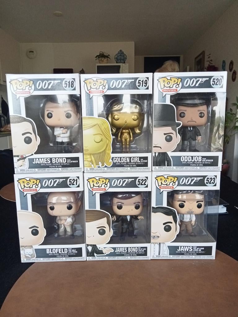 Funco pop 6 delig van 007., Ophalen, Zo goed als nieuw