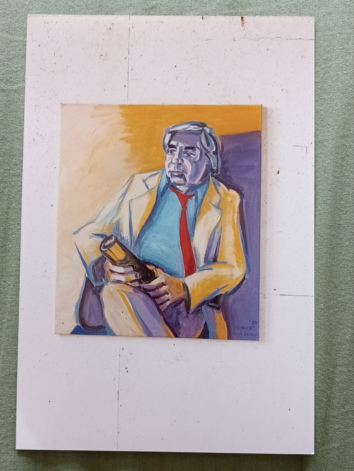Simon Kramer Persfoto gesigneerd -Hennie van de Louw, Verzenden