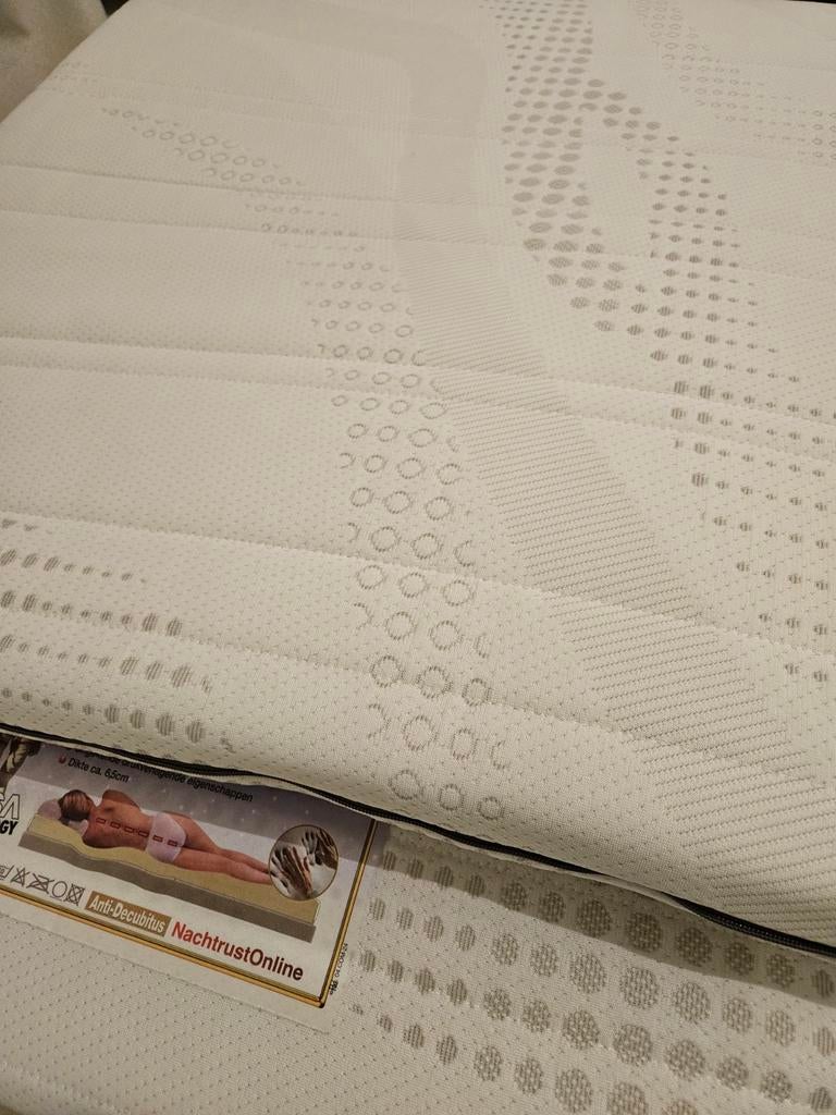 Matras topper nasa 6,5 cm 70 bij 200, Ophalen of Verzenden, Zo goed als nieuw, Eenpersoons, 70 cm of minder