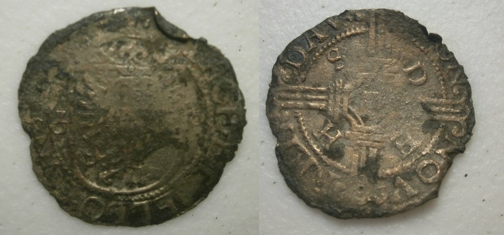 Deventer ½ Stuiver zilver z.j. (1588-1590), Postzegels en Munten, Munten | Nederland, Vóór koninkrijk, Zilver, Ophalen of Verzenden