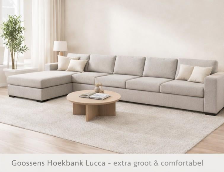 Grote bankstel Goossens comfortabele bank, Ophalen, Zo goed als nieuw, Stof, Goossens
