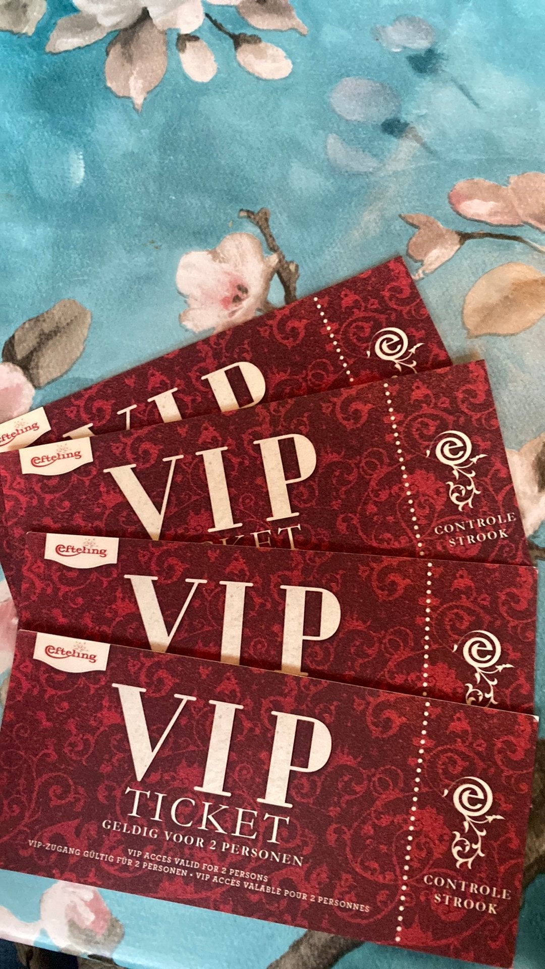 VIP ticket Efteling, Ophalen of Verzenden, Nieuw, Overige typen