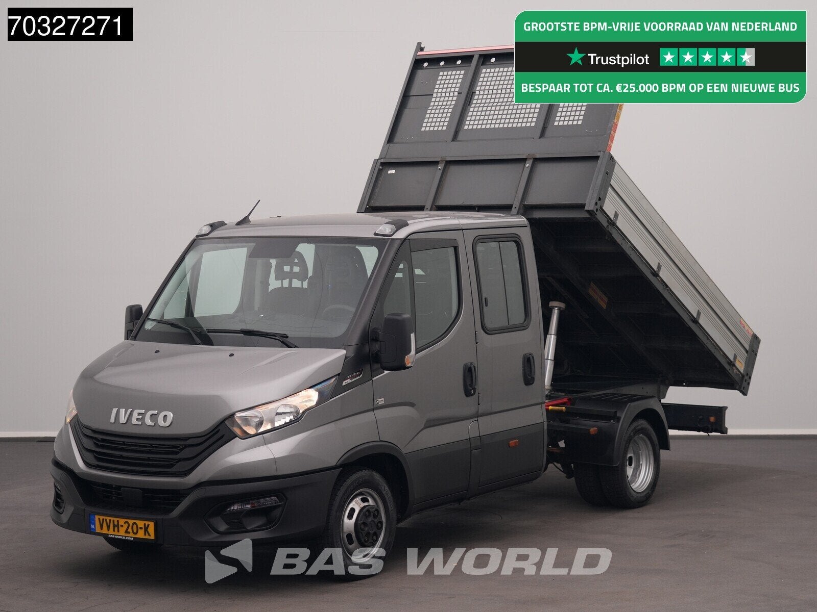 Iveco Daily 35C21 3.0L Automaat Dubbel Cabine Dubbellucht 3,, Auto's, Bestelauto's, Bedrijf, Te koop, Airconditioning, Automatische klimaatregeling