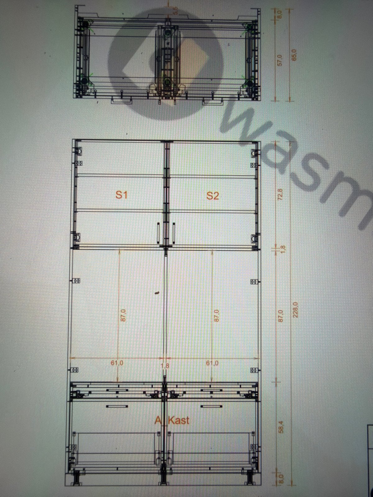 Beige fronten en zijkanten voor wasmachinekast (nieuw), Ophalen, Nieuw