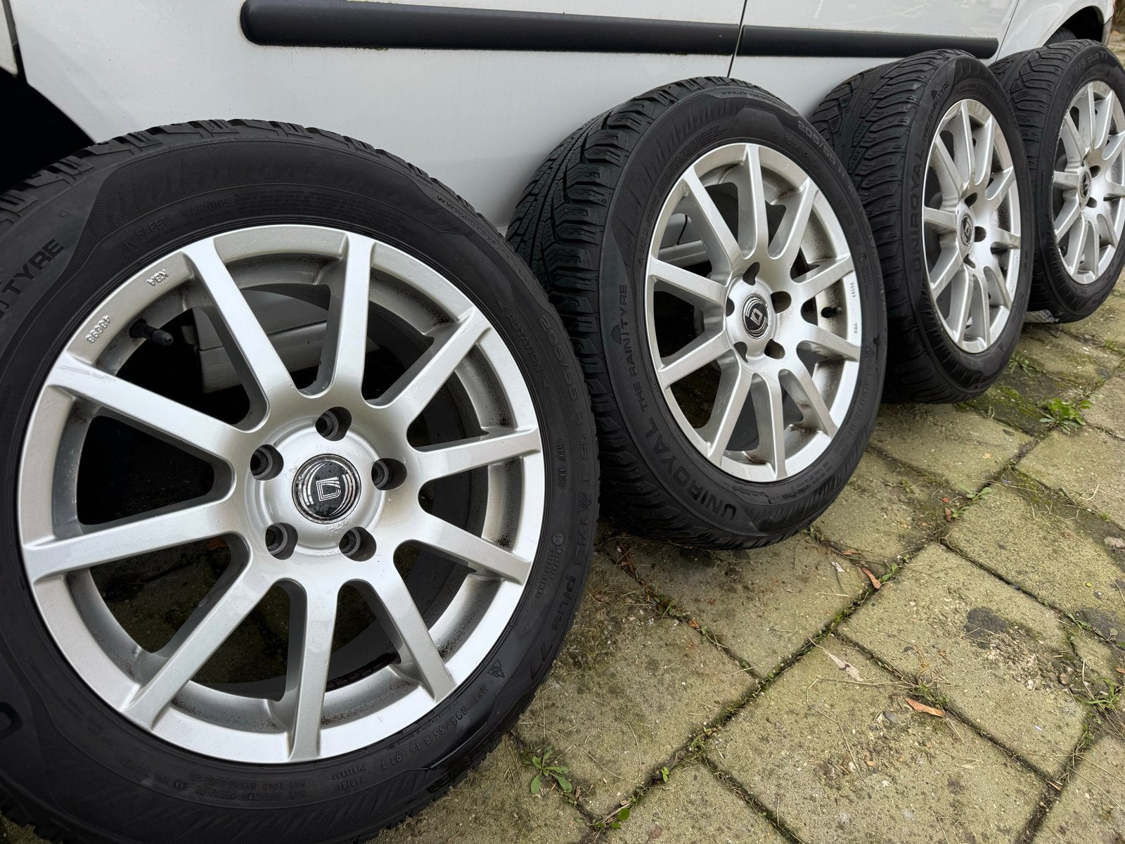 Seat Leon velgen met all season  banden Passat Skoda octavia, Auto-onderdelen, Ophalen, Gebruikt, 16 inch, Banden en Velgen