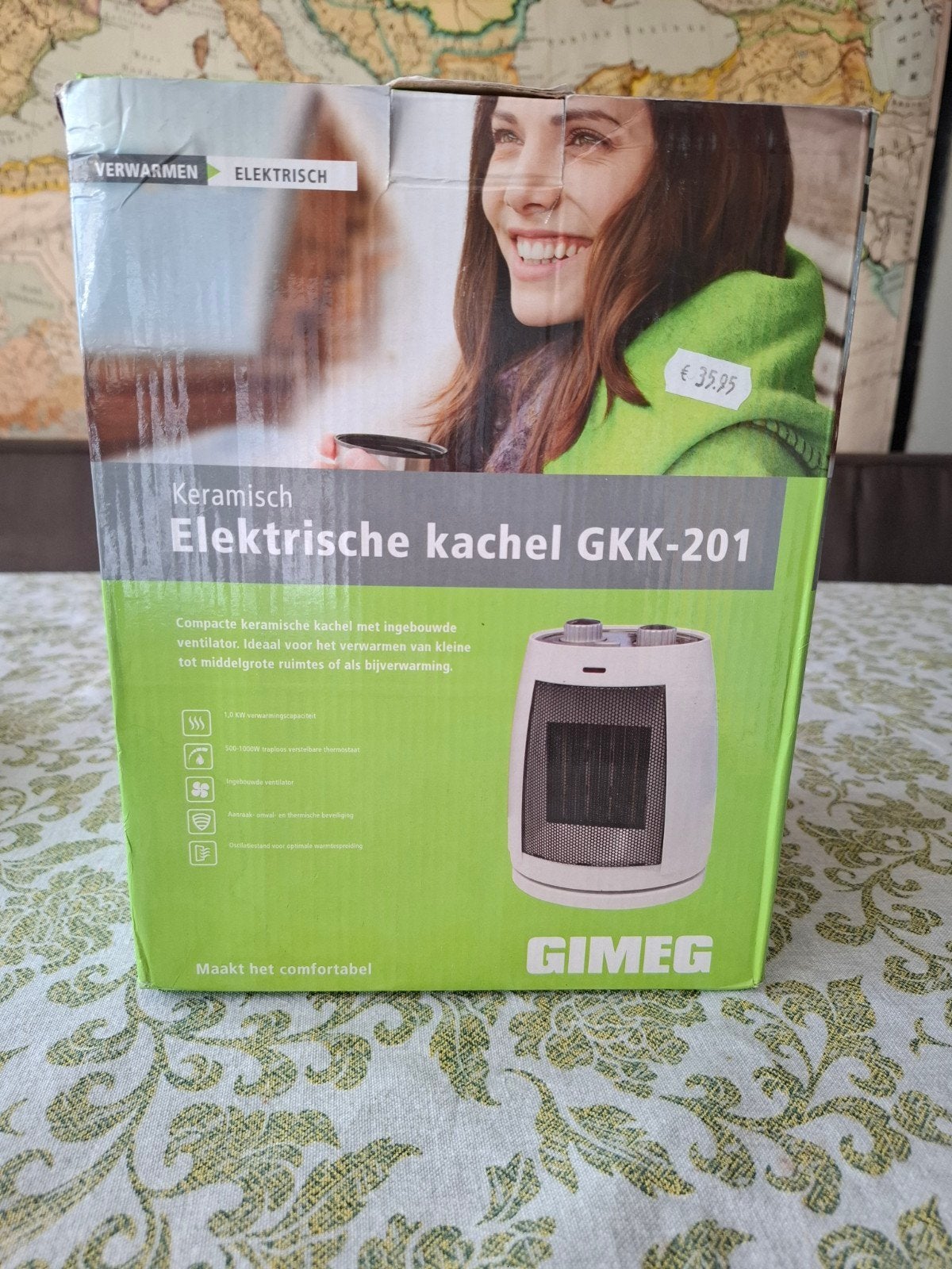electrische kachel keramisch, Caravans en Kamperen, Ophalen, Zo goed als nieuw
