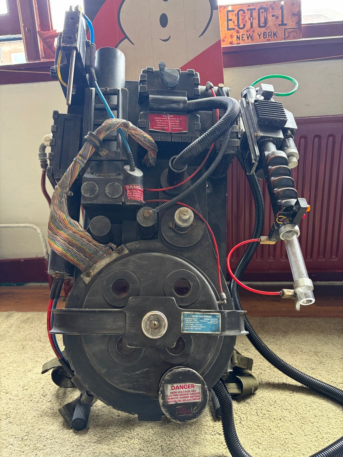 Ghostbusters Proton Pack 1984 Replica - selfbuild, Ophalen of Verzenden, Gebruikt