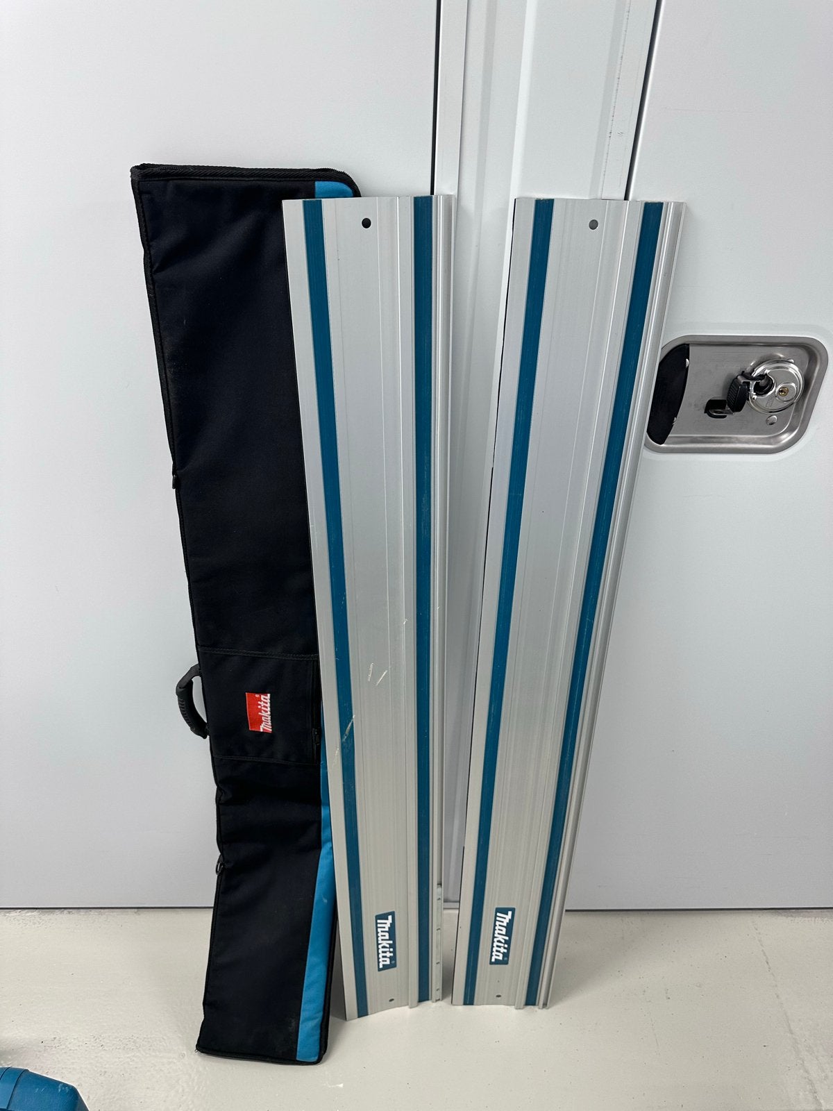 Makita geleiderails met draagtas - 2x 1500mm, Ophalen, Gebruikt, Overige typen, Makita