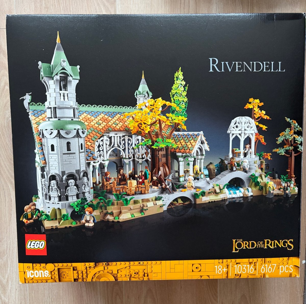 LEGO Icons The Lord of the Rings: Rivendell (10316), Lego, Denemarken, Ophalen of Verzenden, Zo goed als nieuw