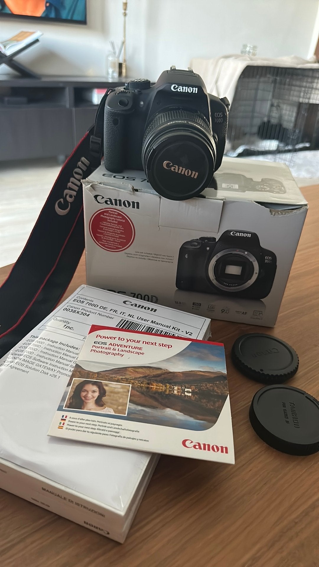 Canon EOS 700D + Canon 18-55mm IS lens | Complete set |, Audio, Tv en Foto, Fotocamera's Digitaal, Ophalen, Zo goed als nieuw
