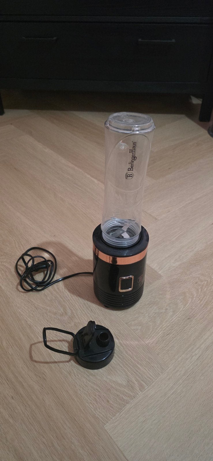 Berlinger Haus Smoothie Blender To Go Black Rose Gold + Fles, Ophalen, Blender