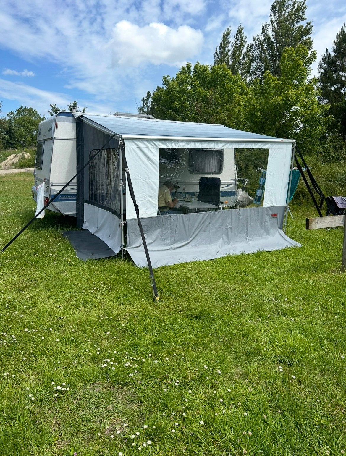 Fiamma Zak luifel caravanstore 3.60 meter royal blue, Caravans en Kamperen, Voortenten en Luifels, Zo goed als nieuw, Ophalen