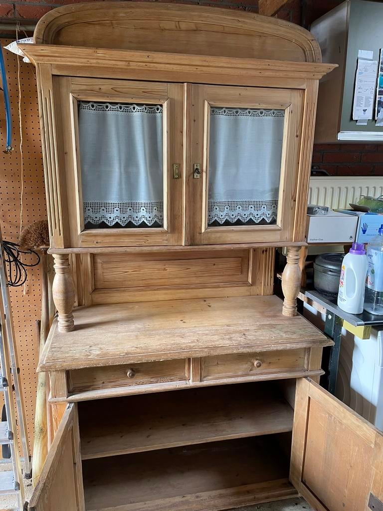 Antieke grenen buffetkast, Ophalen of Verzenden