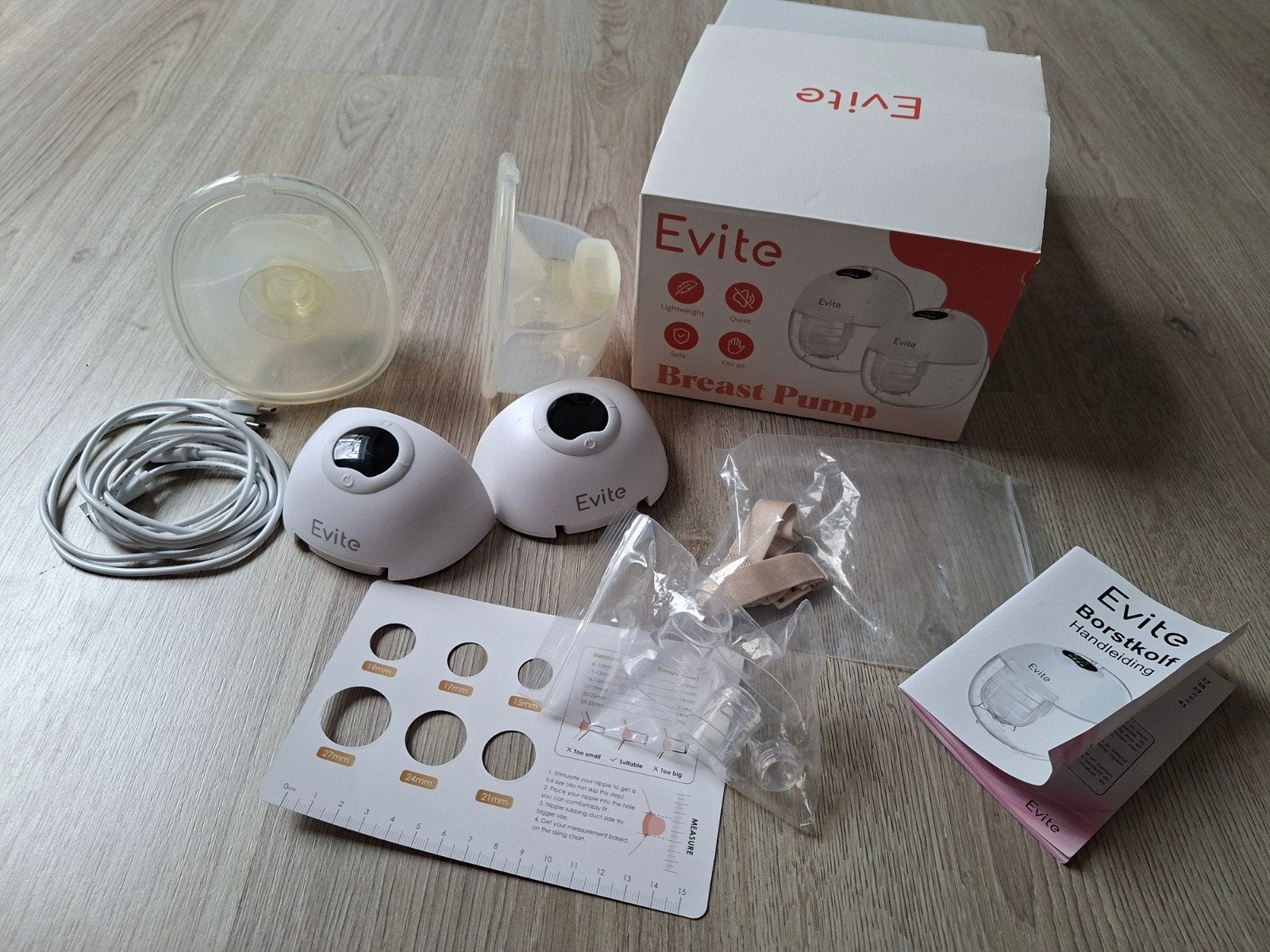 Evite handsfree kolf, Kinderen en Baby's, Babyvoeding en Toebehoren, Ophalen of Verzenden, Zo goed als nieuw
