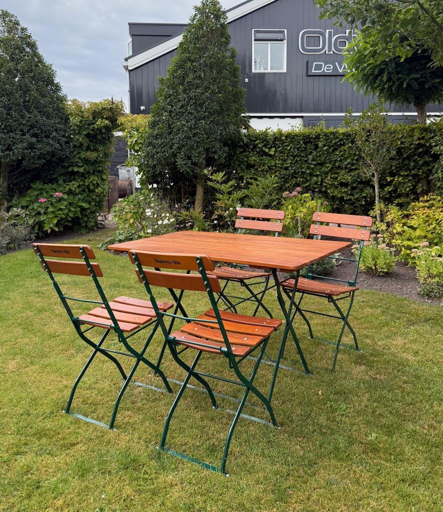 Bistro set | Buiten tafel | Tuinset | Tafel + stoelen partij, Ophalen, Gebruikt, Overige materialen, 2 zitplaatsen