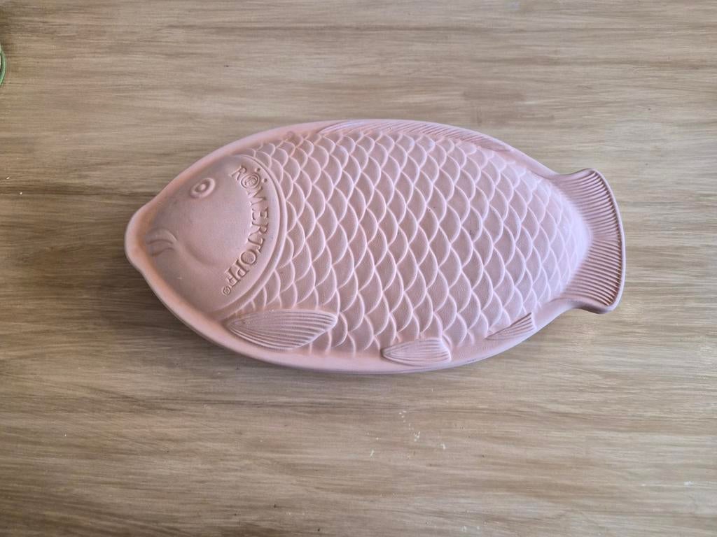 Römertopf vis 112. Nieuw met glazuurlaag 40x23 cm, Ophalen of Verzenden, Nieuw