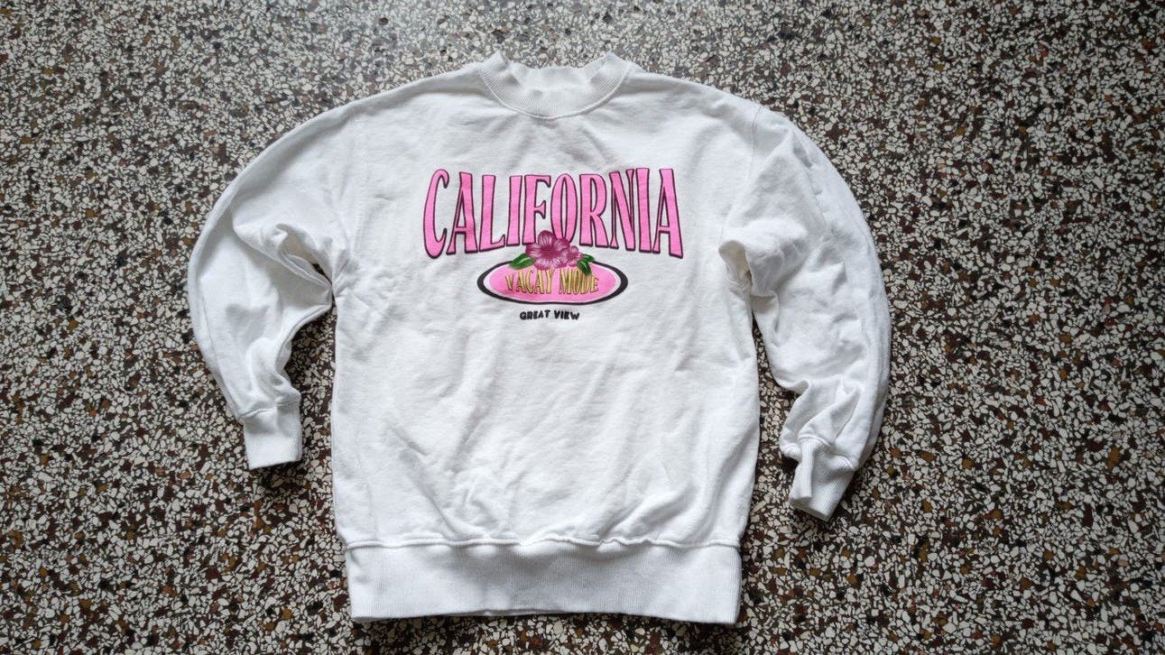 Zara California sweatshirt - Zo goed als nieuw, Kleding | Dames, Truien en Vesten, Ophalen, Zo goed als nieuw, Maat 34 (XS) of kleiner