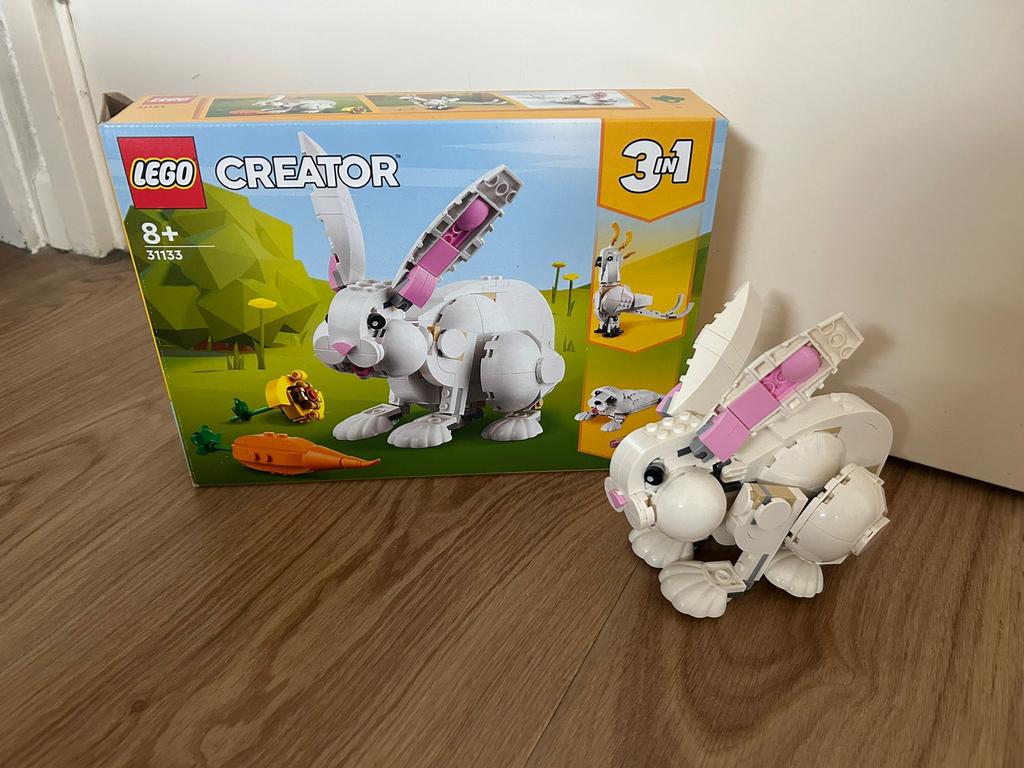 LEGO Creator 3in1 Wit Konijn 31133 - Zo goed als nieuw, Lego, Ophalen of Verzenden, Zo goed als nieuw, Compleet