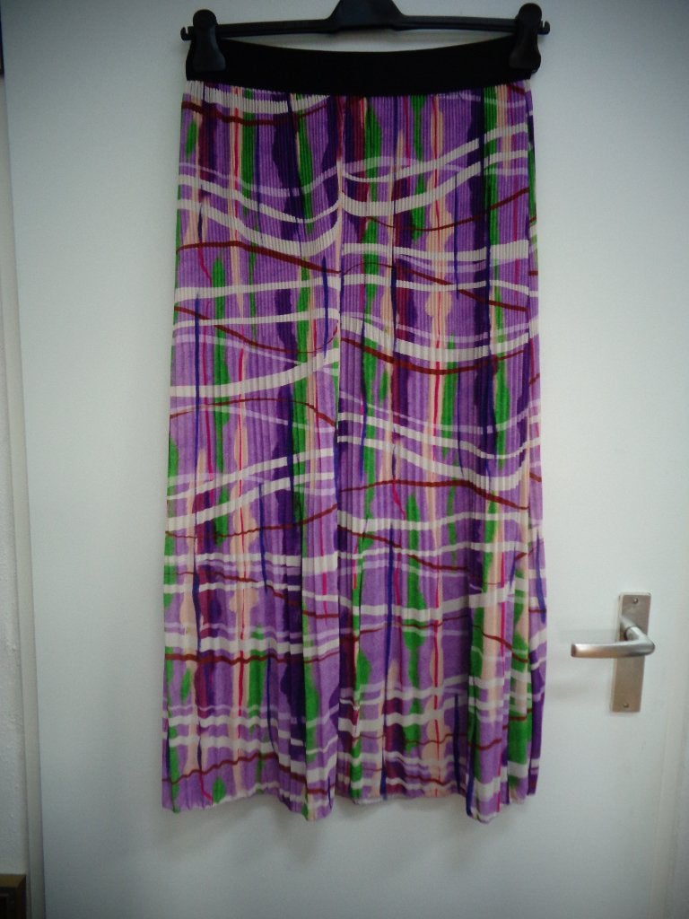 Savinni lange rok, maat L/XL. Paars, groen, wit., Savinni, Paars, Maat 46/48 (XL) of groter, Ophalen of Verzenden
