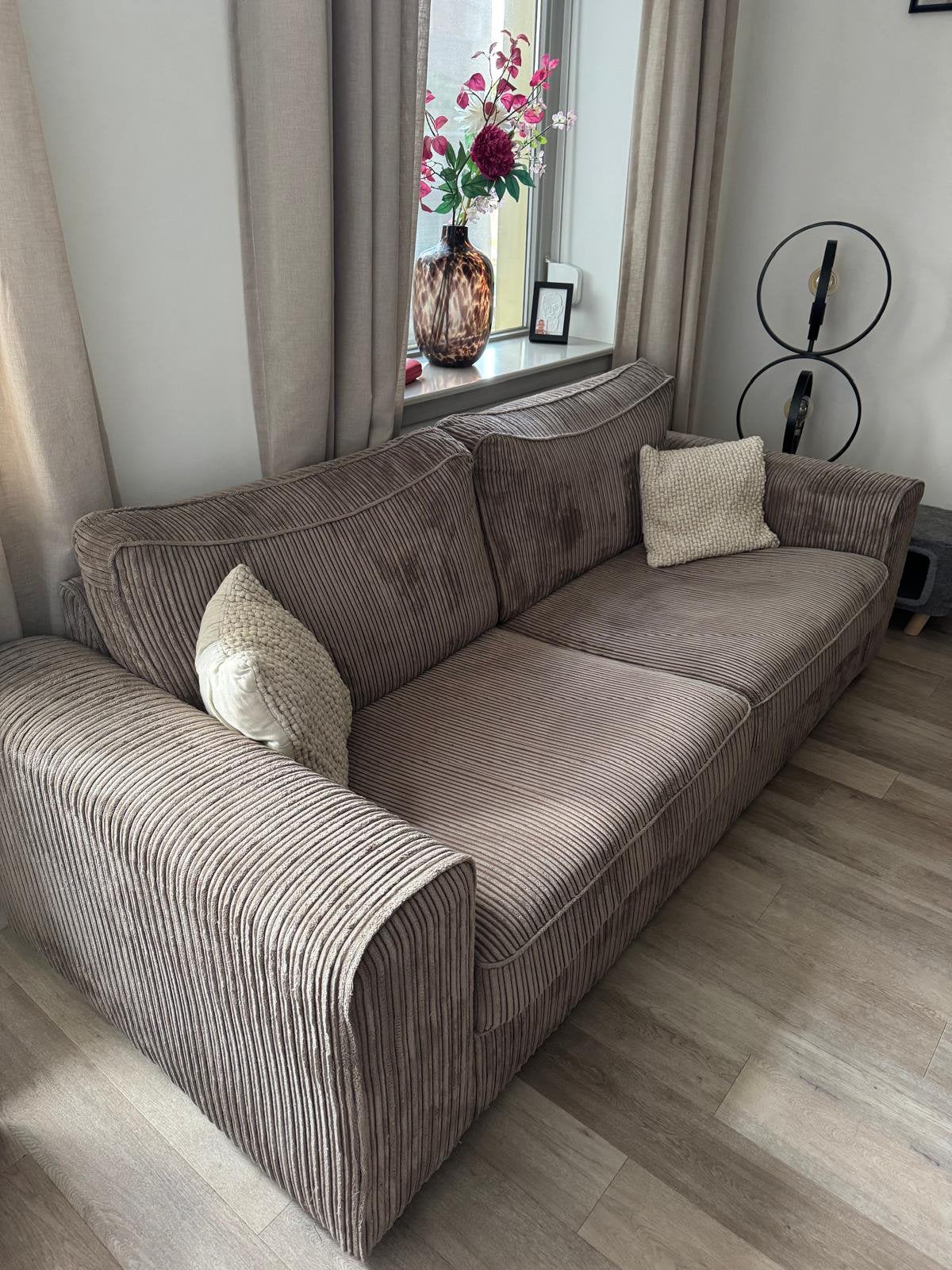 Rib bank taupe, Ophalen, Gebruikt