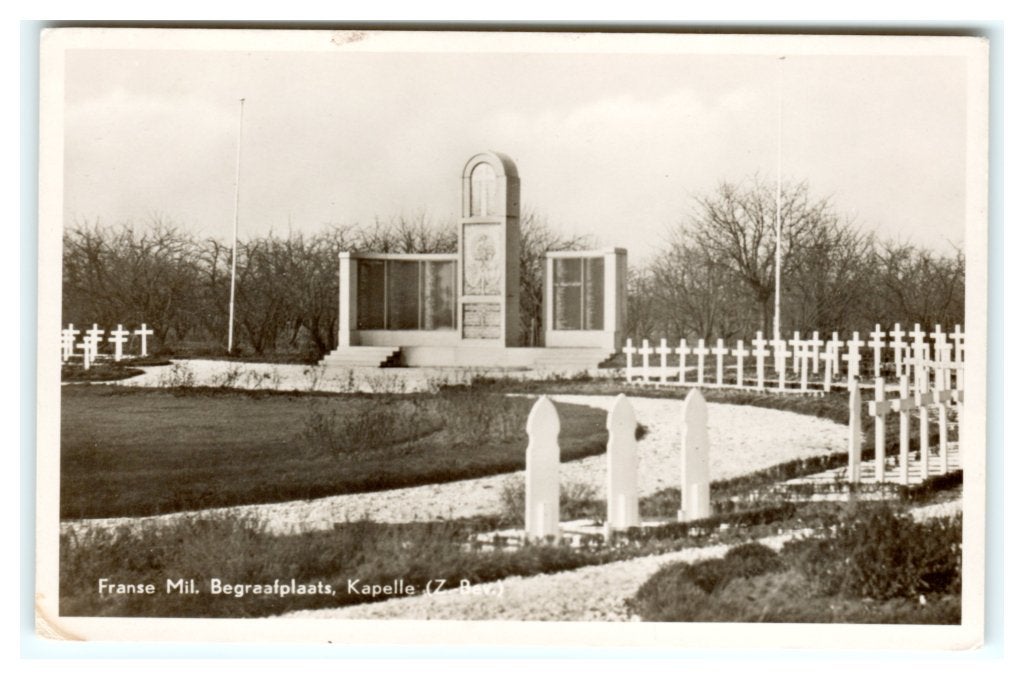 Kapelle, Franse Mil. Begraafplaats (Z. Bev.), Verzamelen, Ophalen of Verzenden, 1940 tot 1960, Ongelopen, Zeeland