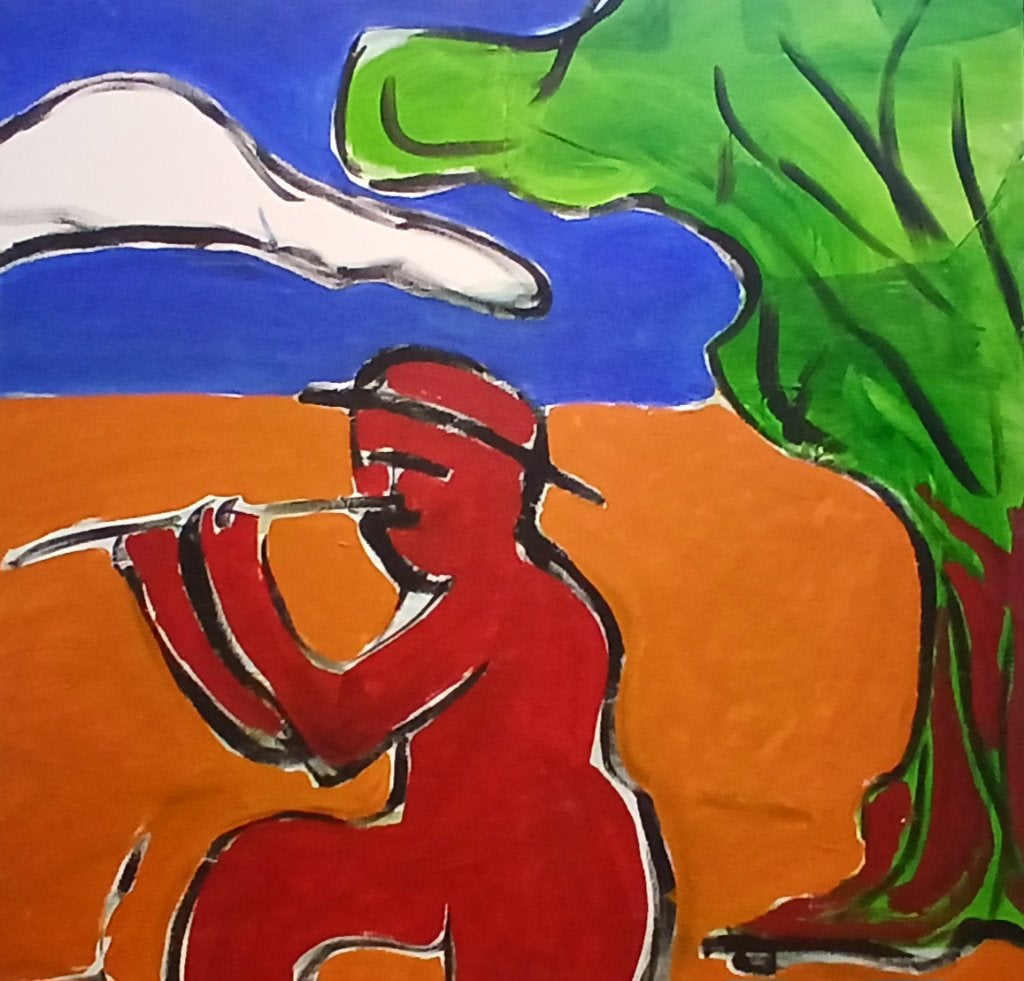 Atelieropruiming – Acryl schilderij zoekt een nieuw thuis, Ophalen of Verzenden, Papier/karton, Acrylverf, Overig onderwerp