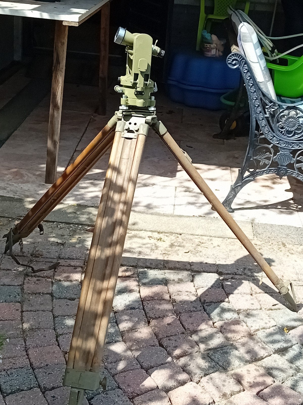 Vintage Wild Heerbrugg T160 Theodoliet met Statief, Ophalen