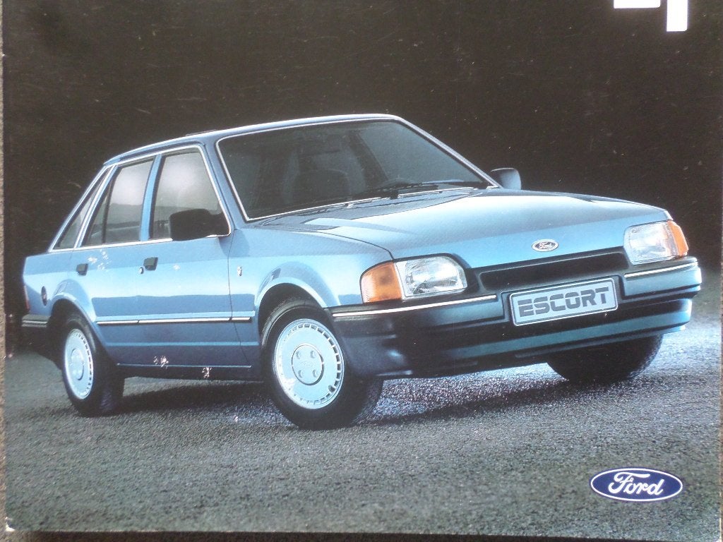 Ford Escort & XR3i & RS Turbo & Cabrio Brochure, Boeken, Ophalen of Verzenden, Zo goed als nieuw, Ford