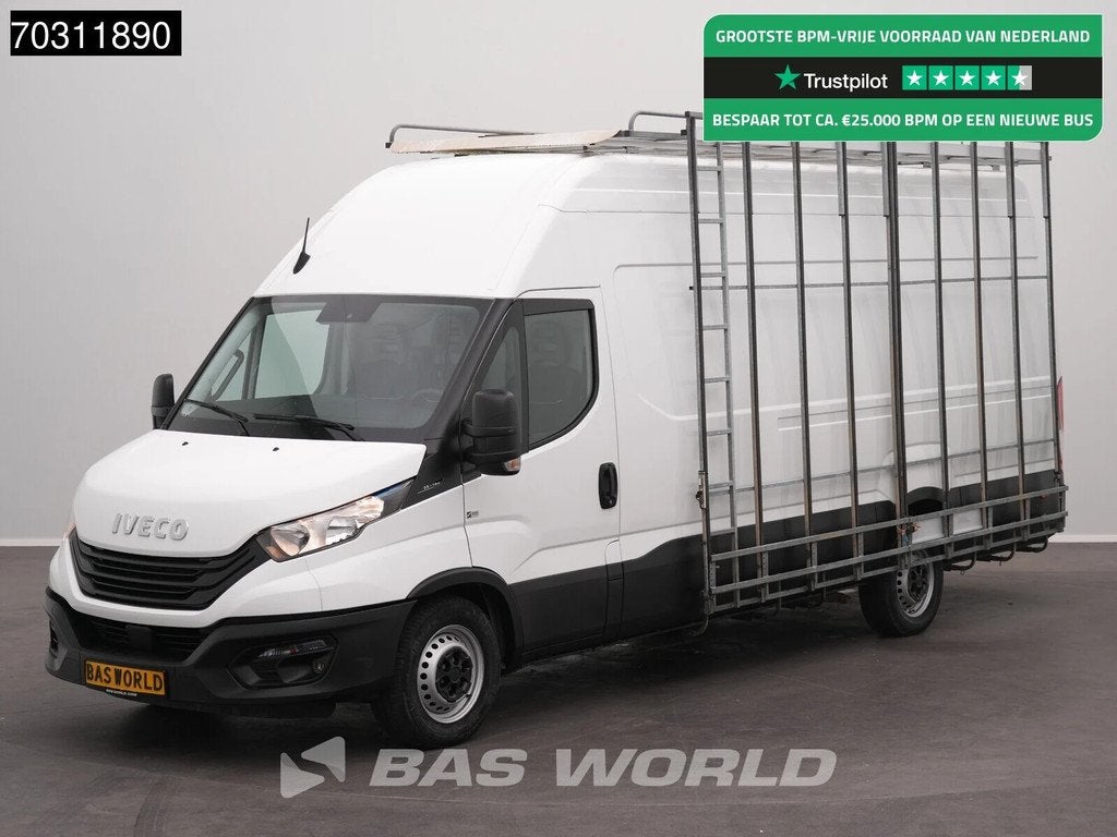 Iveco Daily 35S16 Glasresteel L3H3 160PK Navi Airco Cruise C, Auto's, Stof, Euro 6, Iveco, 160 pk
